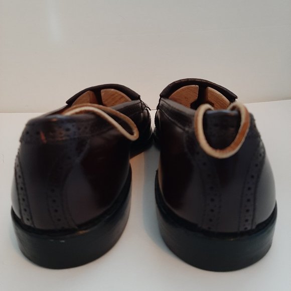 Allen Edmonds 11B Bridgeton Dark Chili Dress Shoes Loafers Slip Ons tassles main image 8